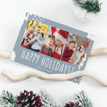 Cartes Pour Fêtes Annuelles Joyeuses vacances Trois photos Noël de famille<br><div class="desc">Happy Holidays trois photos famille carte de Noël pour partager vos souhaits avec votre famille et vos amis cette saison de vacances. Customisez avec trois photos et votre nom de famille. Commandez maintenant et partagez la joie des vacances et la beauté des moments de votre famille avec ceux qui comptent...</div>