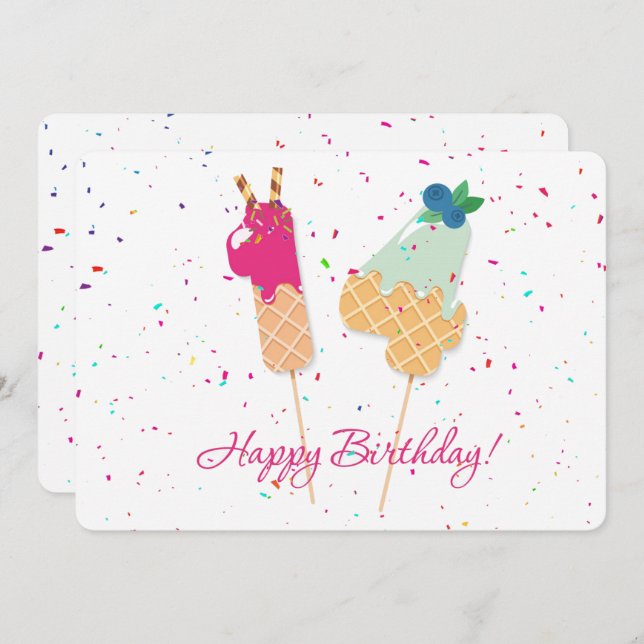 Cartes Pour Fêtes Annuelles Joyeux 14e anniversaire (Devant / Derrière)