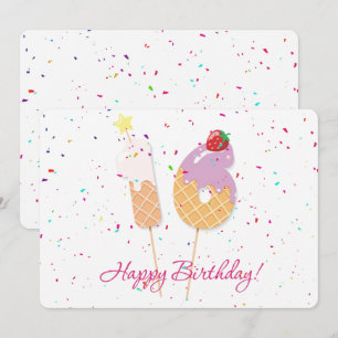 Cartes Pour Fêtes Annuelles Joyeux 16ème anniversaire