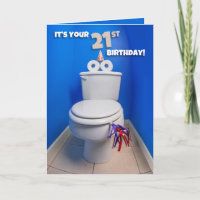 Joyeux 21e anniversaire Toilet Potty Humour