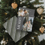 Cartes Pour Fêtes Annuelles Joyeux 2 Photo Collage moderne gris Noël<br><div class="desc">Cette année, faites savoir à vos amis et à votre famille que vous vous souciez de la carte Joyeux 2 Photo Collage Gris moderne de Noël. Non seulement il est élégant et à jour, mais il a suffisamment d'espace pour vous permettre d'inclure deux de vos souvenirs préférés de l'année passée....</div>