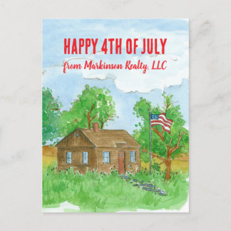 Cartes Pour Fêtes Annuelles Joyeux 4 juillet de Realtor Flag personnalisé