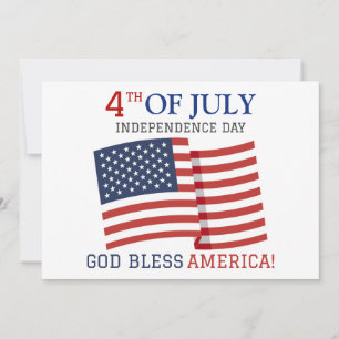 Cartes Pour Fêtes Annuelles Joyeux 4 juillet fête de l'Indépendance