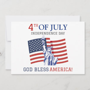 Cartes Pour Fêtes Annuelles Joyeux 4 juillet fête de l'Indépendance