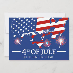 Cartes Pour Fêtes Annuelles Joyeux 4 juillet fête de l'Indépendance