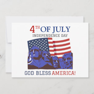 Cartes Pour Fêtes Annuelles Joyeux 4 juillet fête de l'Indépendance