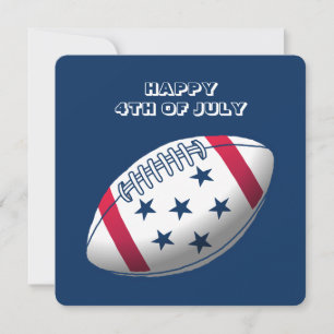 Cartes Pour Fêtes Annuelles Joyeux 4 juillet Football