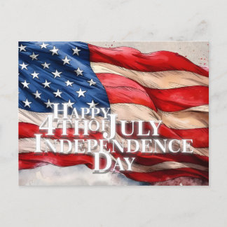 Cartes Pour Fêtes Annuelles Joyeux 4 juillet - Jour de l'Indépendance