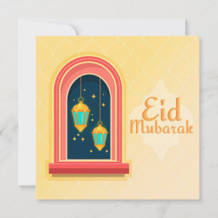 Cartes Pour Fêtes Annuelles Joyeux Aïd Moubarak Golden