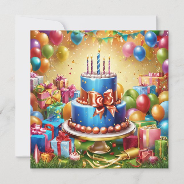 Cartes Pour Fêtes Annuelles Joyeux anniversaire (Devant)