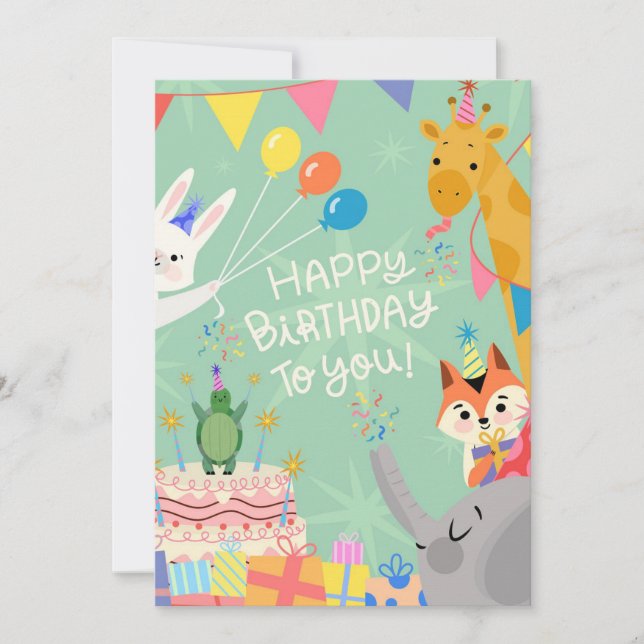 Cartes Pour Fêtes Annuelles Joyeux anniversaire (Devant)