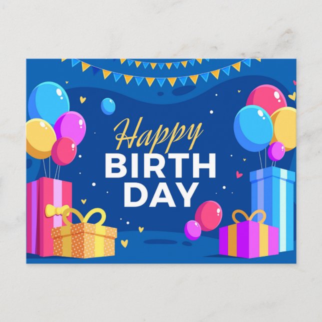 Cartes Pour Fêtes Annuelles Joyeux anniversaire (Devant)
