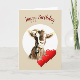 Cartes Pour Fêtes Annuelles Joyeux Anniversaire à la vieille chèvre préférée, 