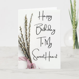 Cartes Pour Fêtes Annuelles Joyeux Anniversaire à Ma Petite Amie Chérie