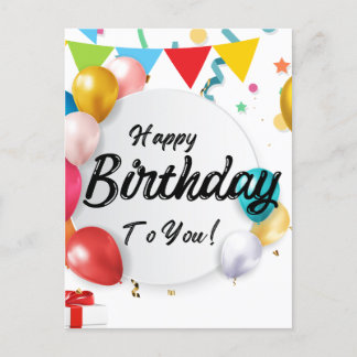 Cartes Pour Fêtes Annuelles Joyeux anniversaire à vous "Célébrez dans le style