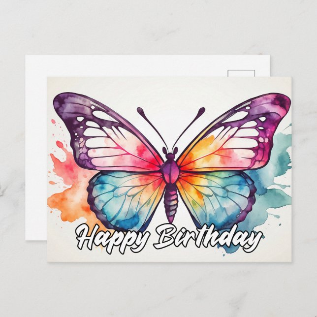 Cartes Pour Fêtes Annuelles Joyeux anniversaire Artistique Anniversaire Doodle (Devant / Derrière)