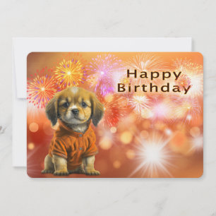 Cartes Pour Fêtes Annuelles Joyeux anniversaire avec Anniversaire Chiot