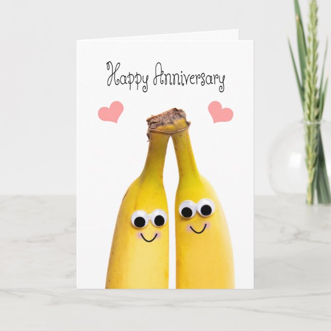 Cartes Pour Fêtes Annuelles Joyeux anniversaire bananes Humour (Devant)