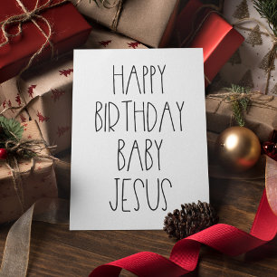 Cartes Pour Fêtes Annuelles Joyeux anniversaire Bébé Jésus drôle Noël