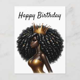 Cartes Pour Fêtes Annuelles Joyeux Anniversaire belle Sista Black Girl Magic C