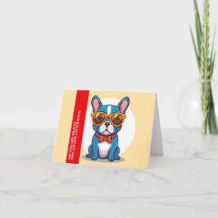 Cartes Pour Fêtes Annuelles Joyeux anniversaire Bouledogue Français