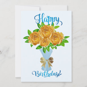 Cartes Pour Fêtes Annuelles Joyeux anniversaire Bouquet