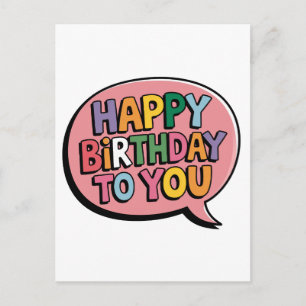 Cartes Pour Fêtes Annuelles Joyeux Anniversaire Bulle