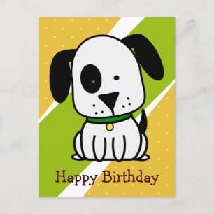 Cartes Pour Fêtes Annuelles Joyeux Anniversaire Chiots Chien