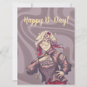 Cartes Pour Fêtes Annuelles Joyeux Anniversaire Citrine Anime