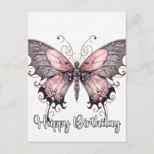 Cartes Pour Fêtes Annuelles Joyeux Anniversaire Création Papillon