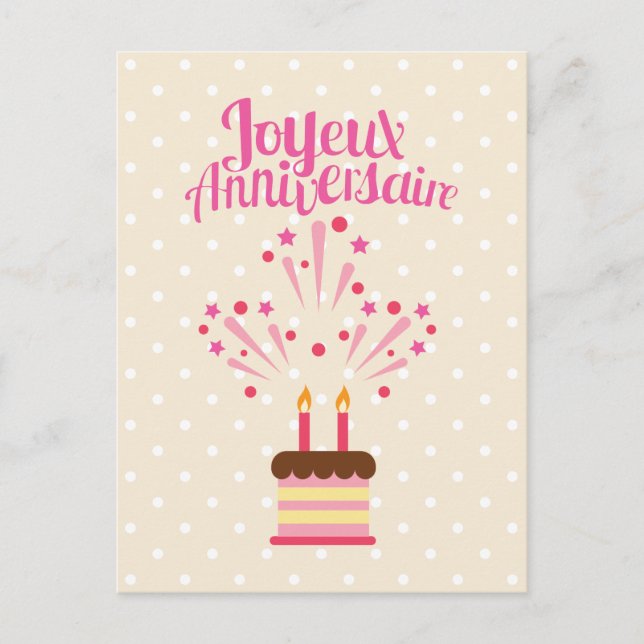 Cartes Pour Fêtes Annuelles Joyeux anniversaire de Joyeux Anniversaire | (Devant)
