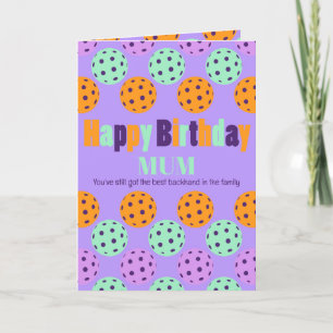 Cartes Pour Fêtes Annuelles Joyeux anniversaire de Pickleball