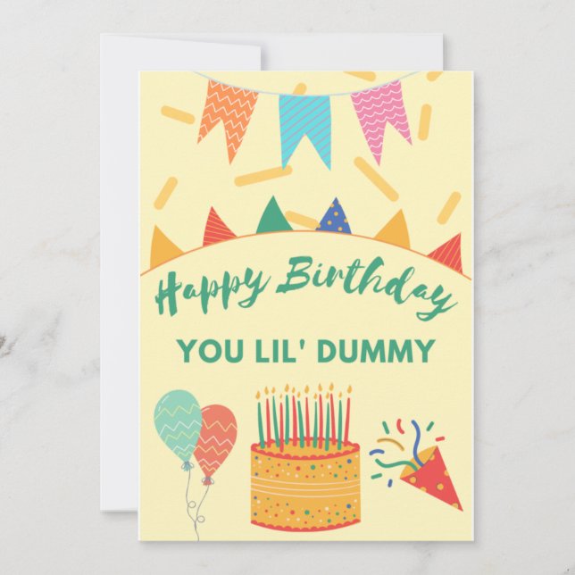 Cartes Pour Fêtes Annuelles Joyeux anniversaire Dummy (Devant)