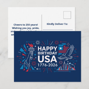 Cartes Pour Fêtes Annuelles Joyeux anniversaire États-Unis 250