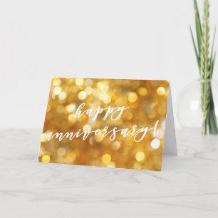 Cartes Pour Fêtes Annuelles Joyeux Anniversaire Glamour Éclairage Or