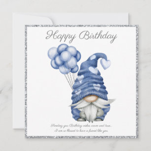Cartes Pour Fêtes Annuelles Joyeux Anniversaire Gnome