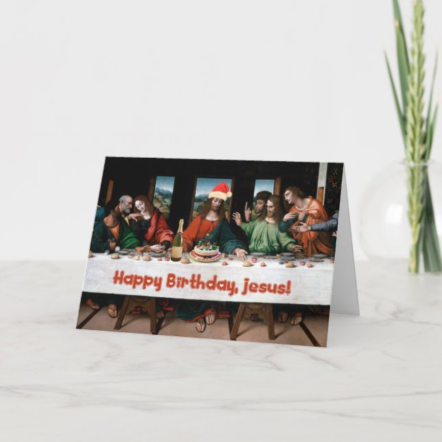 Cartes Pour Fêtes Annuelles Joyeux anniversaire, Jésus ! (Devant)