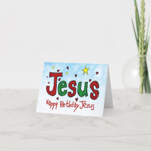 Cartes Pour Fêtes Annuelles Joyeux anniversaire Jésus