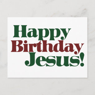 Cartes Pour Fêtes Annuelles Joyeux anniversaire Jésus c'est Noël