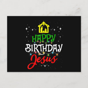 Cartes Pour Fêtes Annuelles Joyeux anniversaire Jésus Noël Pyjama Noël Noël No