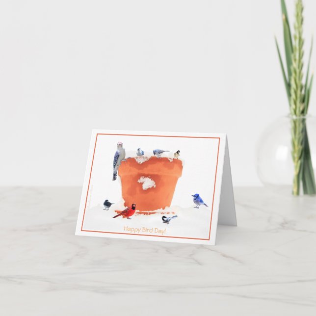 Cartes Pour Fêtes Annuelles Joyeux anniversaire (Jour des oiseaux) (Devant)