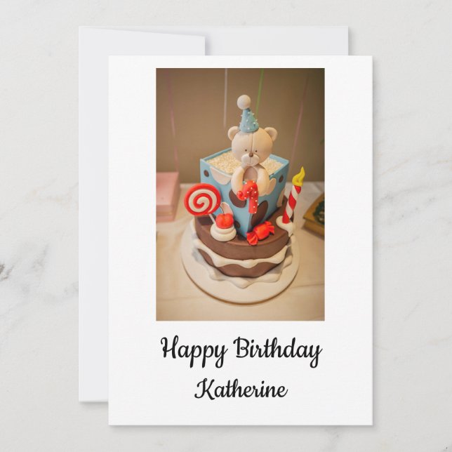Cartes Pour Fêtes Annuelles Joyeux anniversaire Katherine (Devant)