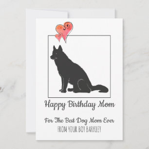 Cartes Pour Fêtes Annuelles Joyeux Anniversaire Maman Du Chien