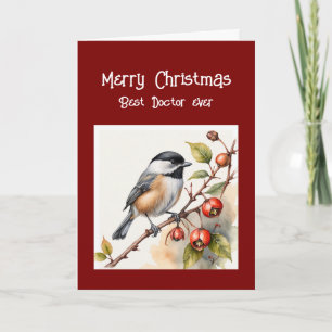 Cartes Pour Fêtes Annuelles Joyeux anniversaire Merveilleux docteur Chickadee