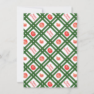 Cartes Pour Fêtes Annuelles Joyeux anniversaire - Motif de tomates fraîches