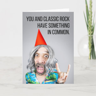 Cartes Pour Fêtes Annuelles Joyeux Anniversaire Old Classic Rock Humour