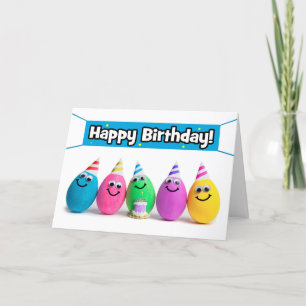 Cartes Pour Fêtes Annuelles Joyeux Anniversaire Pour N'Importe Qui Humour Oeuf