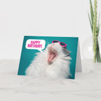 Joyeux Anniversaire pour tout le monde drôle Chat 