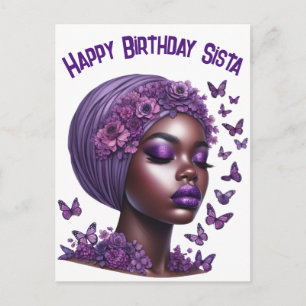 Cartes Pour Fêtes Annuelles Joyeux anniversaire Sista black girl magie melanin