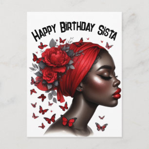Cartes Pour Fêtes Annuelles Joyeux anniversaire Sista black girl magie melanin